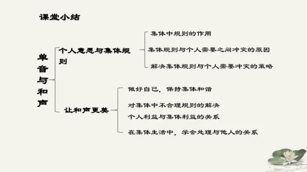第3单元第7课第1课时 单音与和声 教学课件 -统编版中学道德与法治七年级（下）