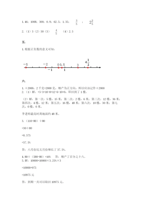 北师大版数学小升初模拟试卷附答案（综合题）.docx