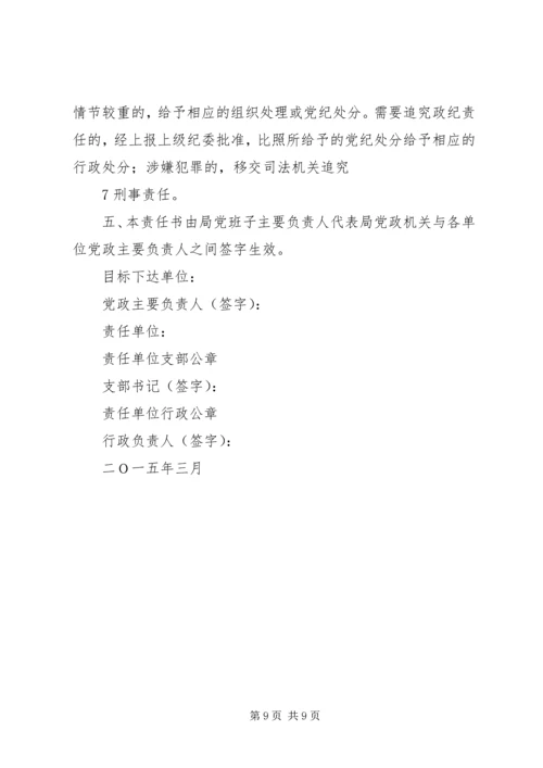 市直单位党风廉政建设责任书 (2).docx