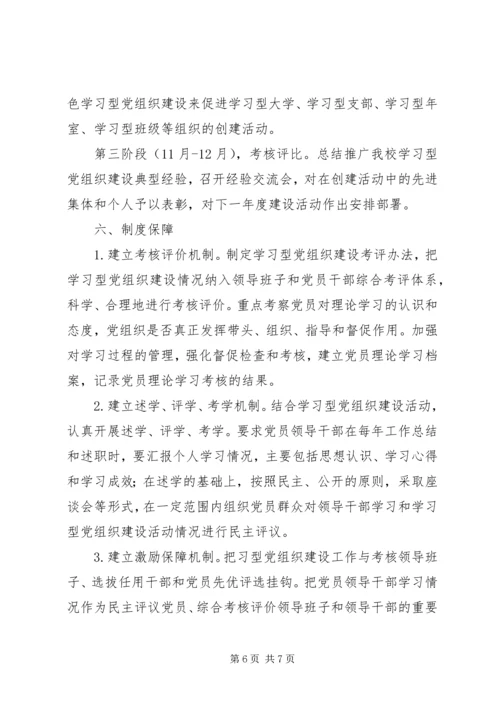 青艾中学学习型党组织建设实施方案.docx