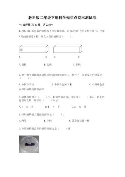 教科版二年级下册科学知识点期末测试卷精品【基础题】.docx
