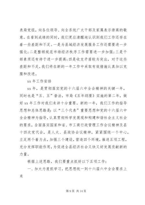 在全县工商行政管理工作会议上的报告 (2).docx