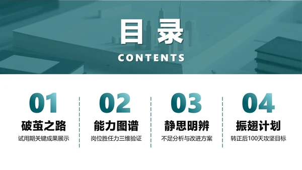 绿色简约实景商务风项目答辩转正答辩PPT模板