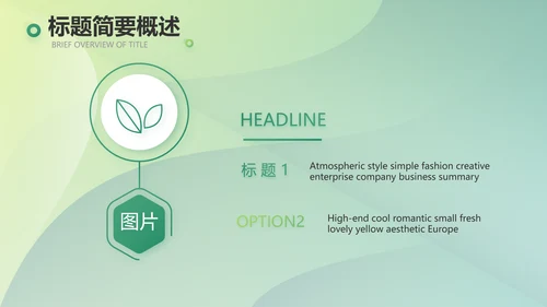 绿色大气农业项目商业计划书动态PPT