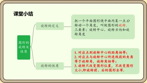 人教版数学九年级上册23.1.1  旋转的概念及性质课件（共28张PPT）