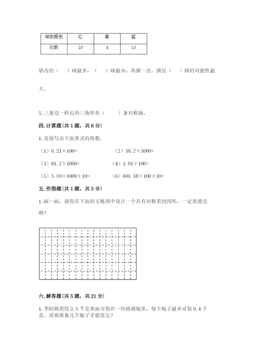 新北师大五年级上册数学期末测试卷附答案（b卷）.docx