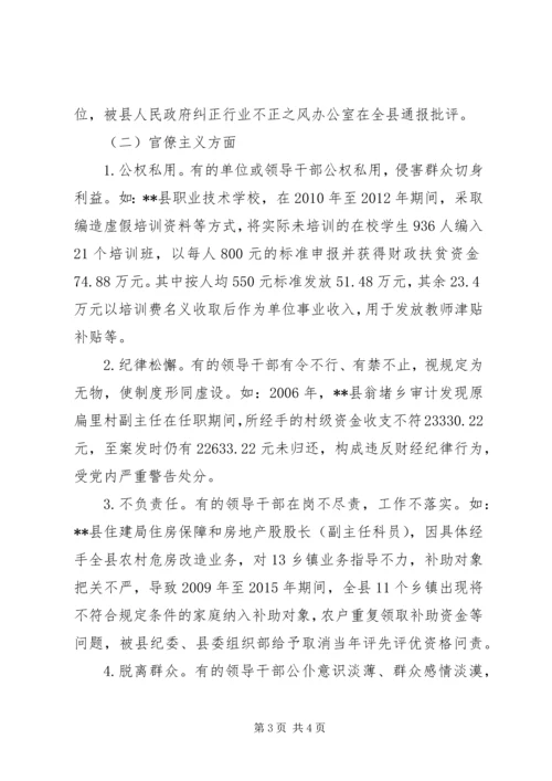 基层四风问题调研报告.docx