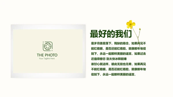 致青春同学会毕业纪念册动态PPT模板