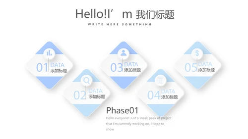 蓝色医疗医生述职报告动态PPT