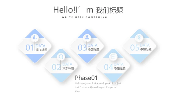 蓝色医疗医生述职报告动态PPT
