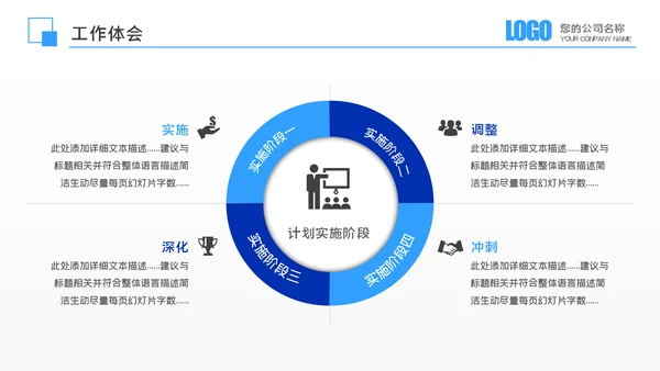年中总结商务风季度月度工作述职报告汇报PPT