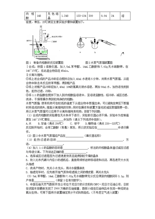 有机实验专题