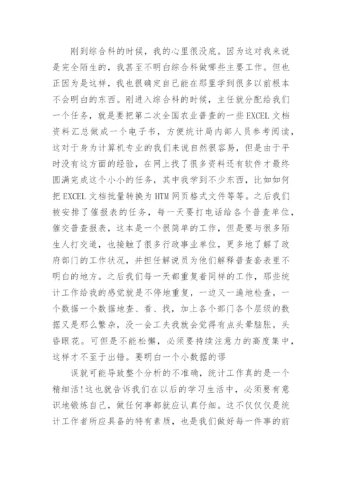 统计局实习报告范文.docx