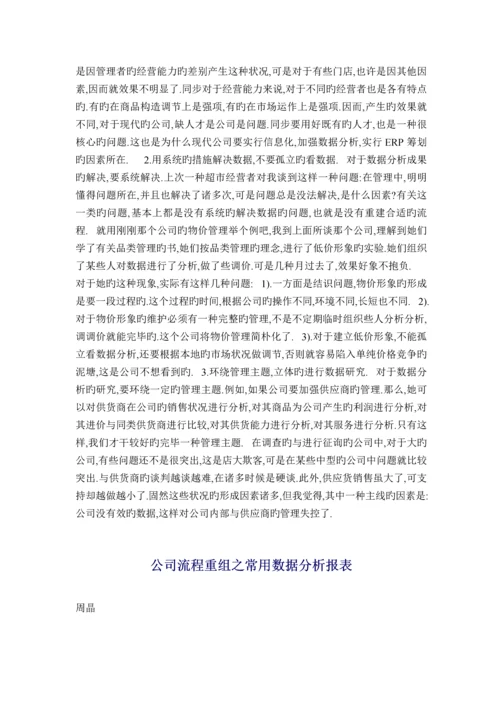 企业标准流程重组之基本业务标准流程重组概述.docx