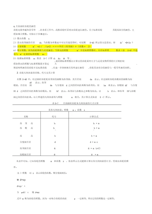 标准齿轮模数齿数计算公式1