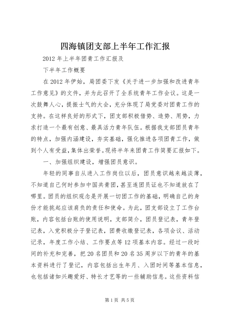 四海镇团支部上半年工作汇报 (3).docx