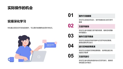 创意万圣节课堂PPT模板
