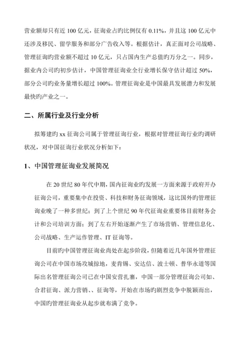 咨询公司商业综合计划书.docx