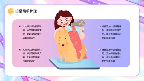 宠物医院，宠物健康管理狗狗通用PPT模板