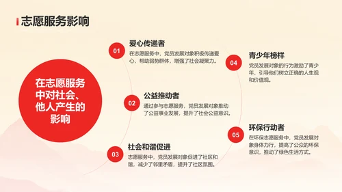 红色党政风党员发展对象考察情况汇报PPT模板