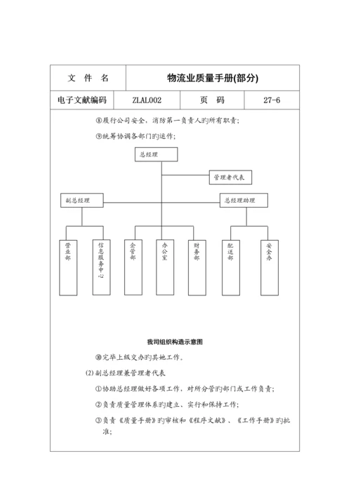 物流业质量标准手册.docx