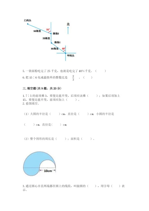 小学数学六年级上册期末考试试卷附答案ab卷.docx