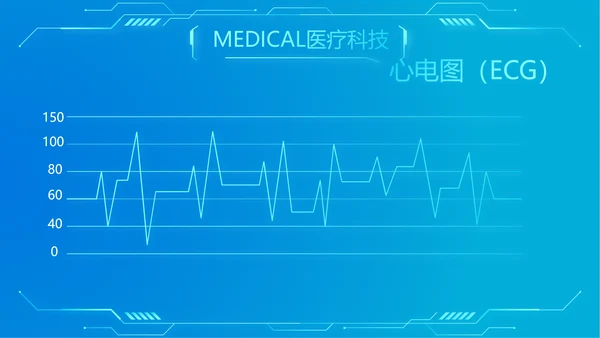 科技感胃智慧医疗工作总结汇报动态PPT模板