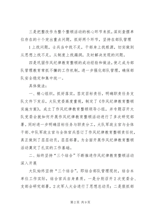 全市消防部队作风纪律整顿活动 (2).docx