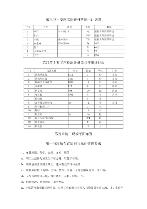 制氮机房施工组织设计方案