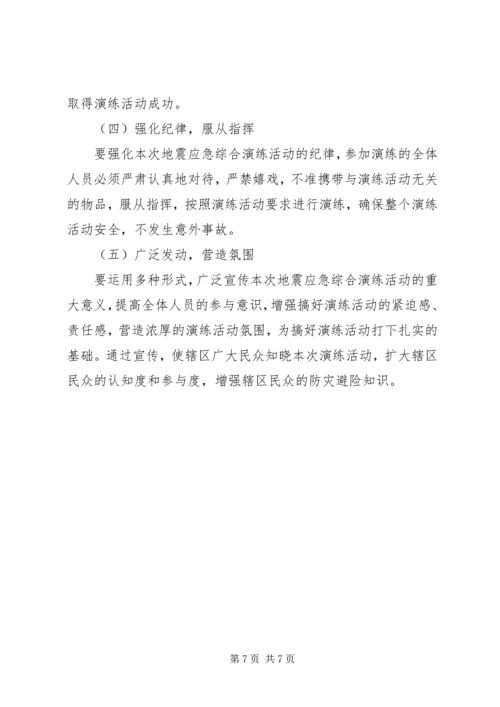 草滩镇XX年防震应急演练方案.docx