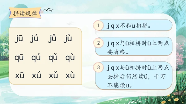 第三单元汉语拼音6《j q x》（教学课件）