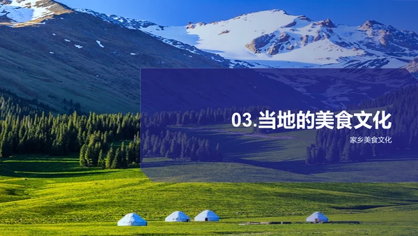 紫色现代商务新疆印象之旅PPT模板