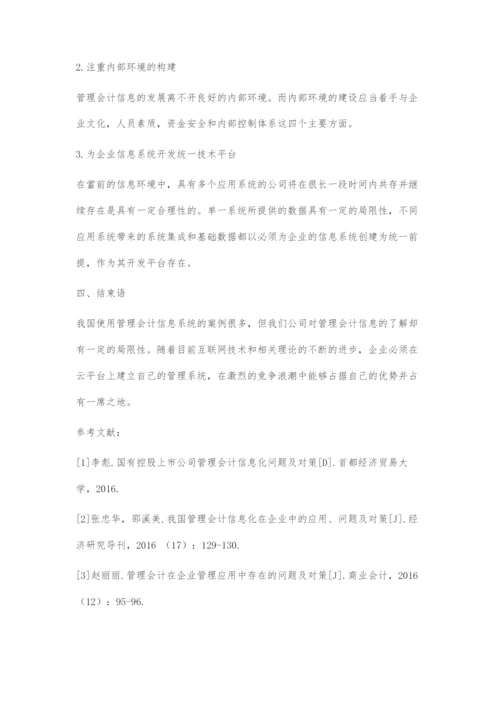 国有控股上市公司管理会计信息化问题及对策.docx