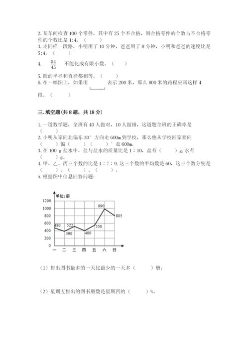 小学六年级数学上册期末卷精品（历年真题）.docx