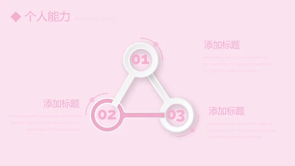 粉色小清新护士专用幻灯片动态PPT模板