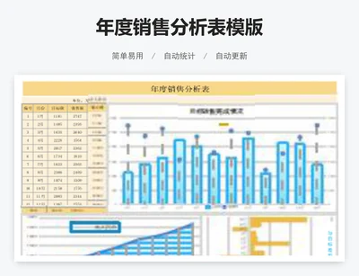 年度销售分析表模版