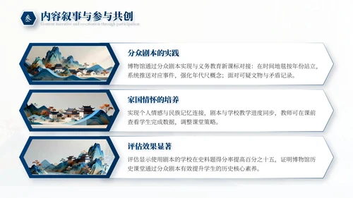 蓝色中国风国庆历史课堂专题讲座PPT模板