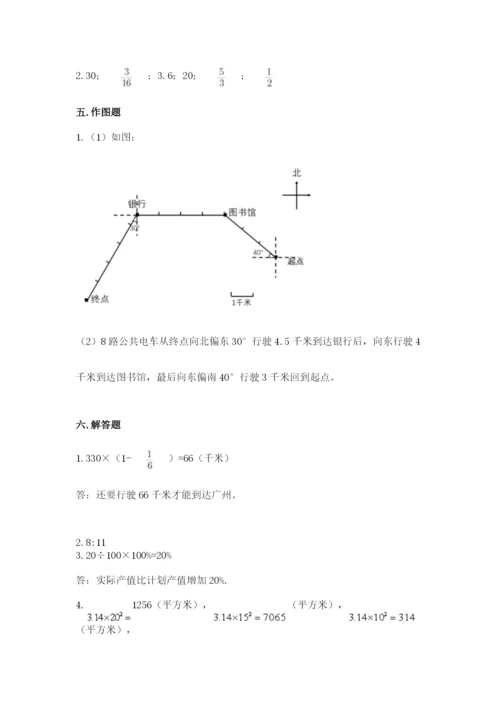 小学六年级数学上册期末考试卷及完整答案（夺冠系列）.docx