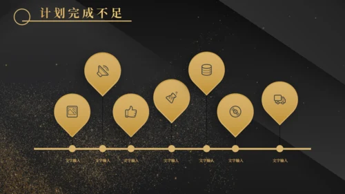 金沙质感奢华风计划总结通用PPT模板