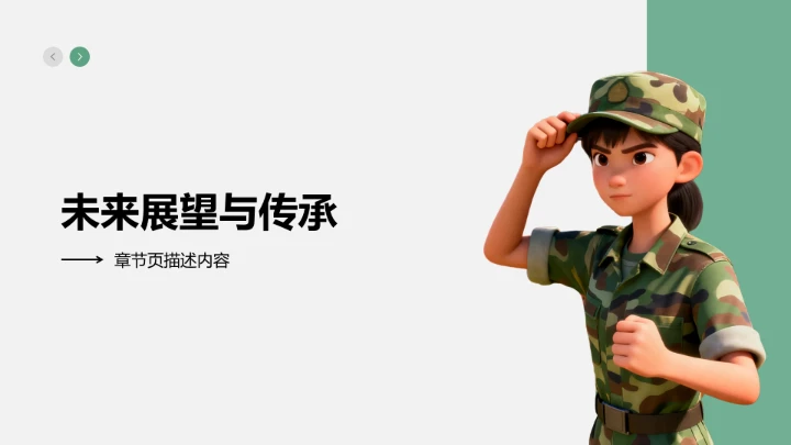 军训成果展示与风采记录PPT模板