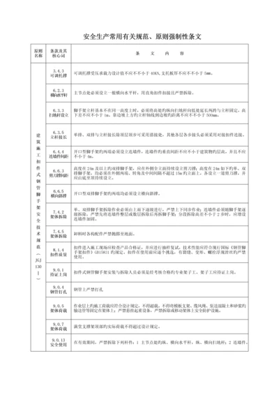 关键工程建设重点标准强制性条文综合施工安全.docx