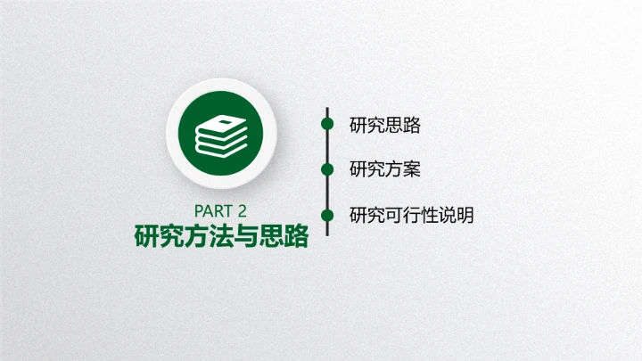 绿色清新毕业论文答辩PPT开题报告PPT