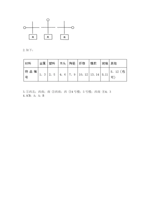 教科版二年级上册科学期末测试卷带答案（培优b卷）.docx