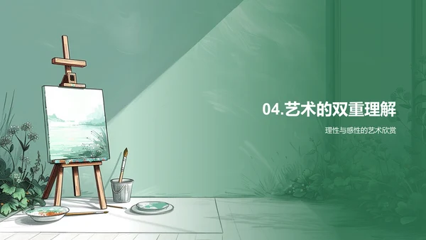 艺术欣赏实践教学PPT模板