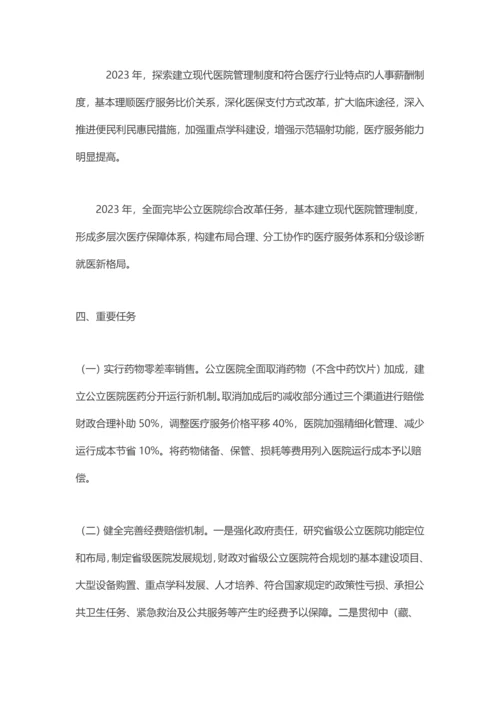 三级医院公立医院绩效考核实施方案.docx