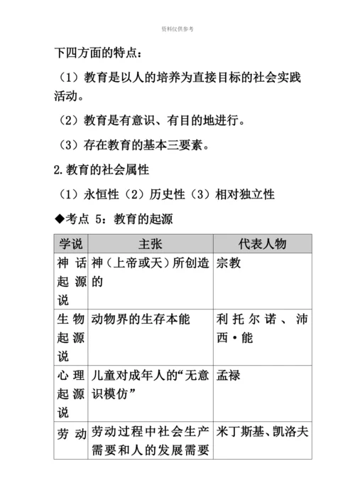 中学教师资格考试教育知识与能力考点梳理.docx