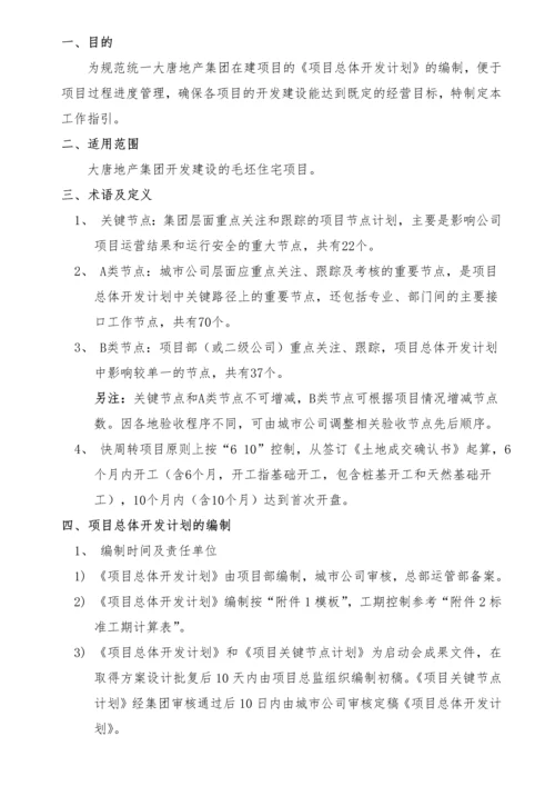 地产集团-项目总体开发计划工作指引.docx