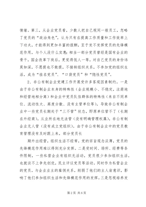 对非公有制企业党建工作的调查与思考 (2).docx