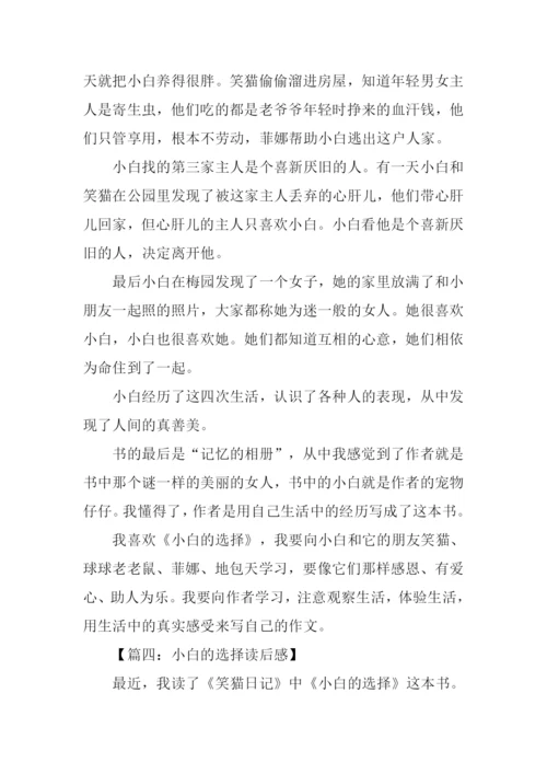小白的选择读后感作文.docx