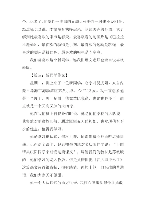 新同学作文500字.docx